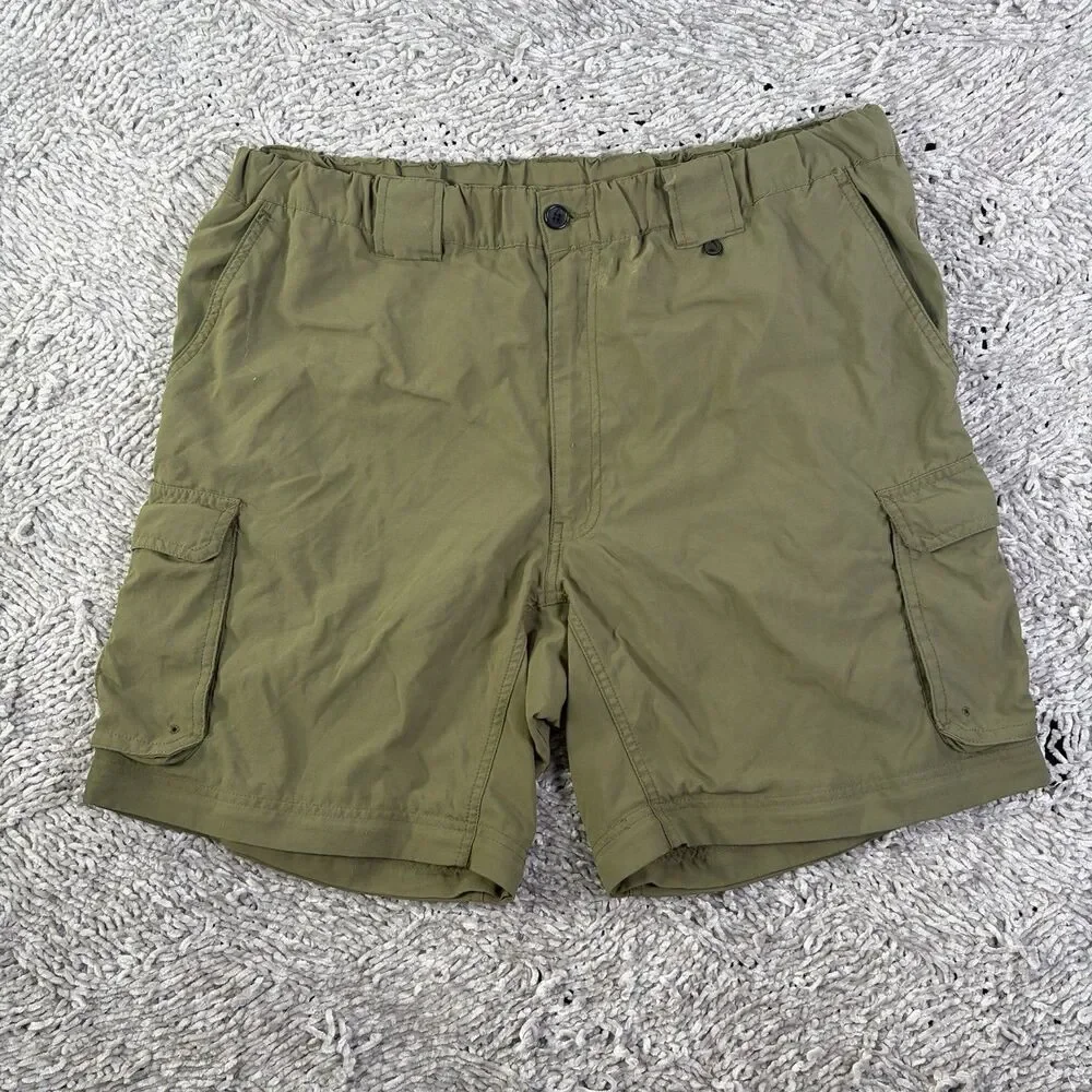 Boy Scouts Of America Convertible Cargo Shorts Mens Large Green Utility Summer
